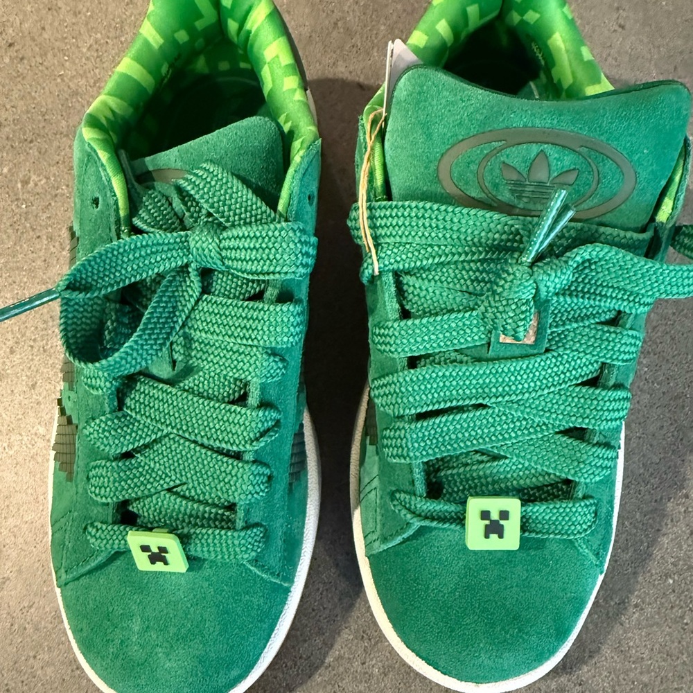 Adidas Kids Vibrant Green Sneakers
